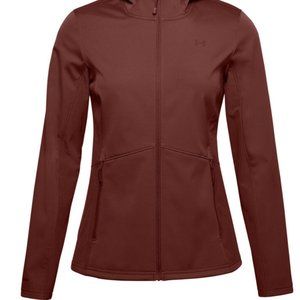 Under Armour Women's ColdGear Infrared Shield Hooded Jacket - Dusty Red XS